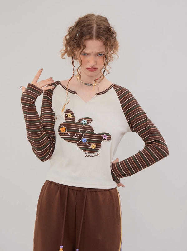 American vintage raglan undershirt top