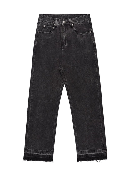 Straight Wash Jeans Pants