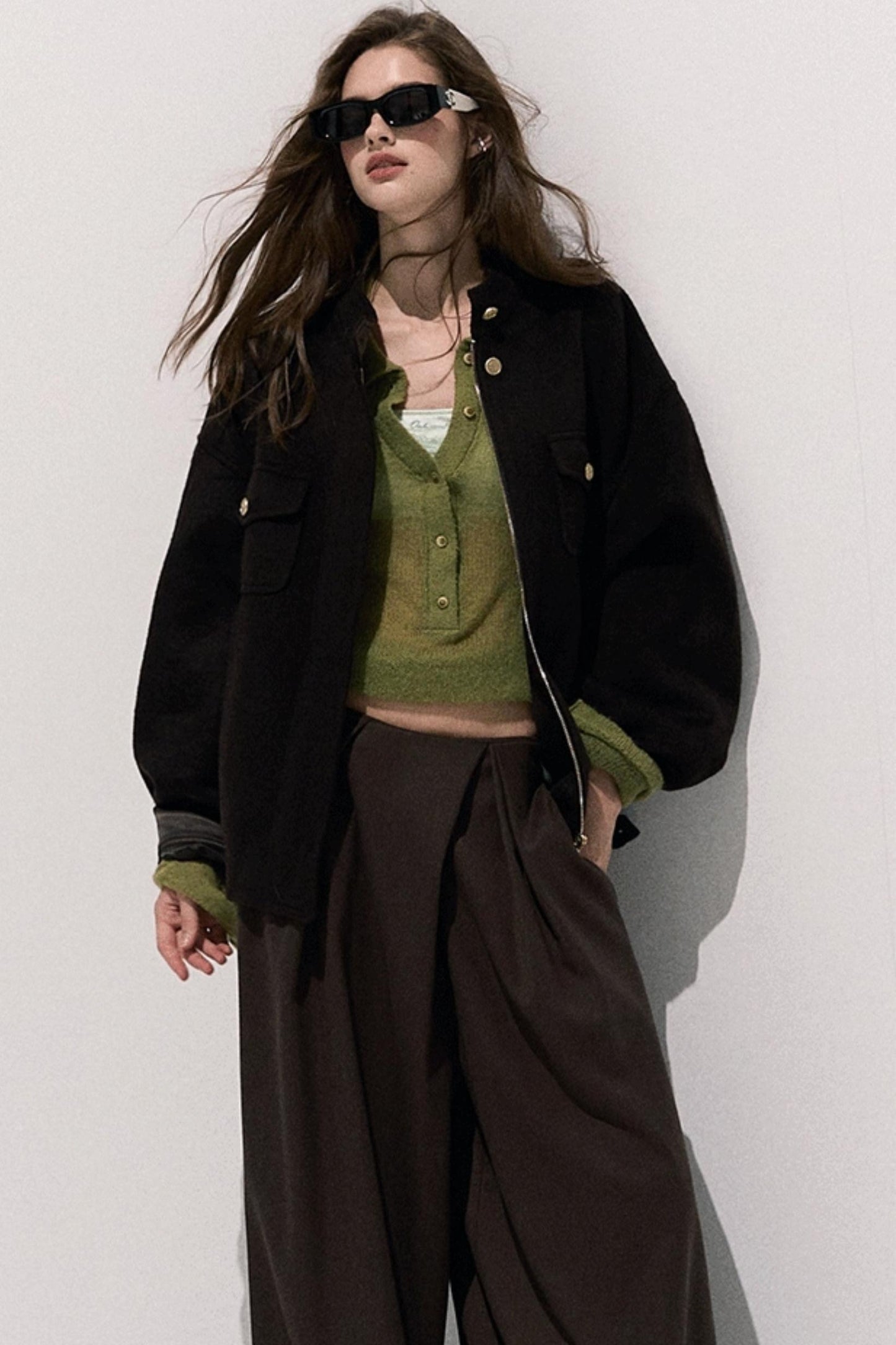 Lace Paneled Satin Inner Top