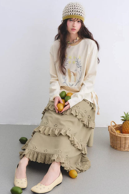 Pony Print Layered Top Set