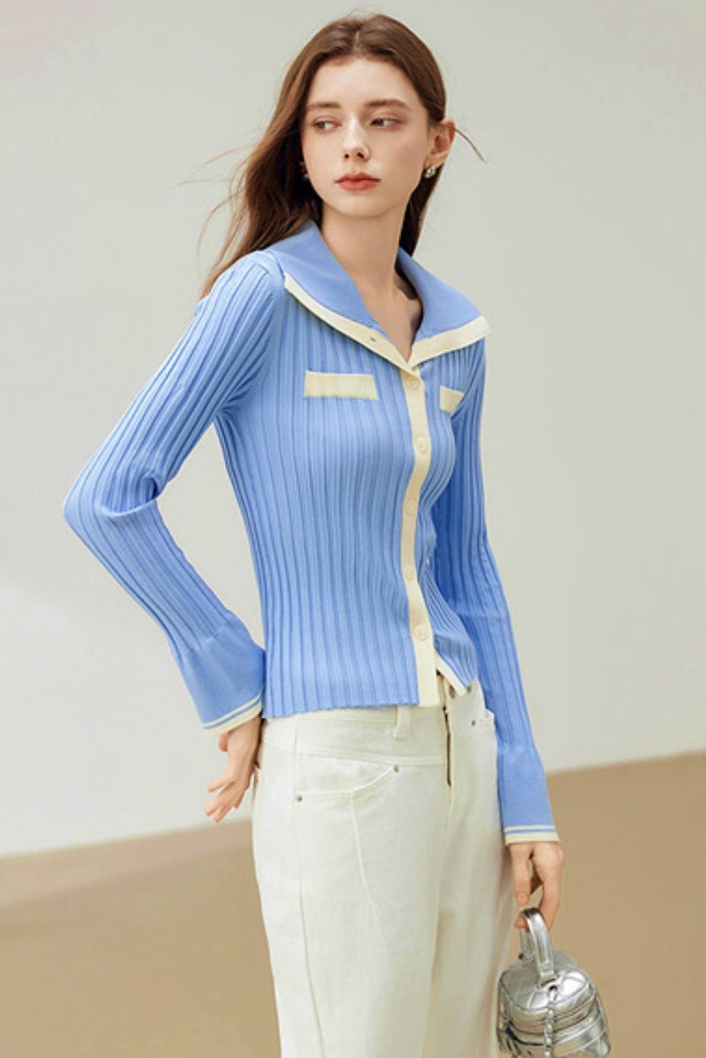 Chic Stitching Knit Sweater