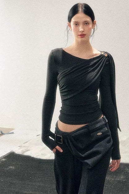 French Ribbon Design Blouse