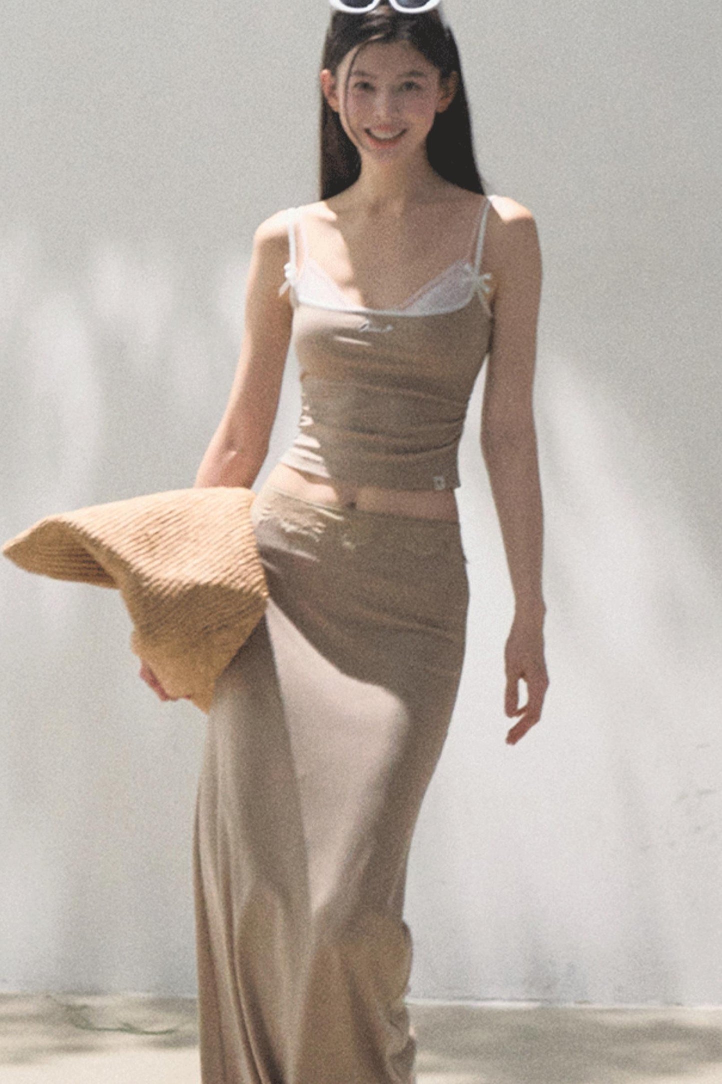 Stretch Chambray Camisole Set