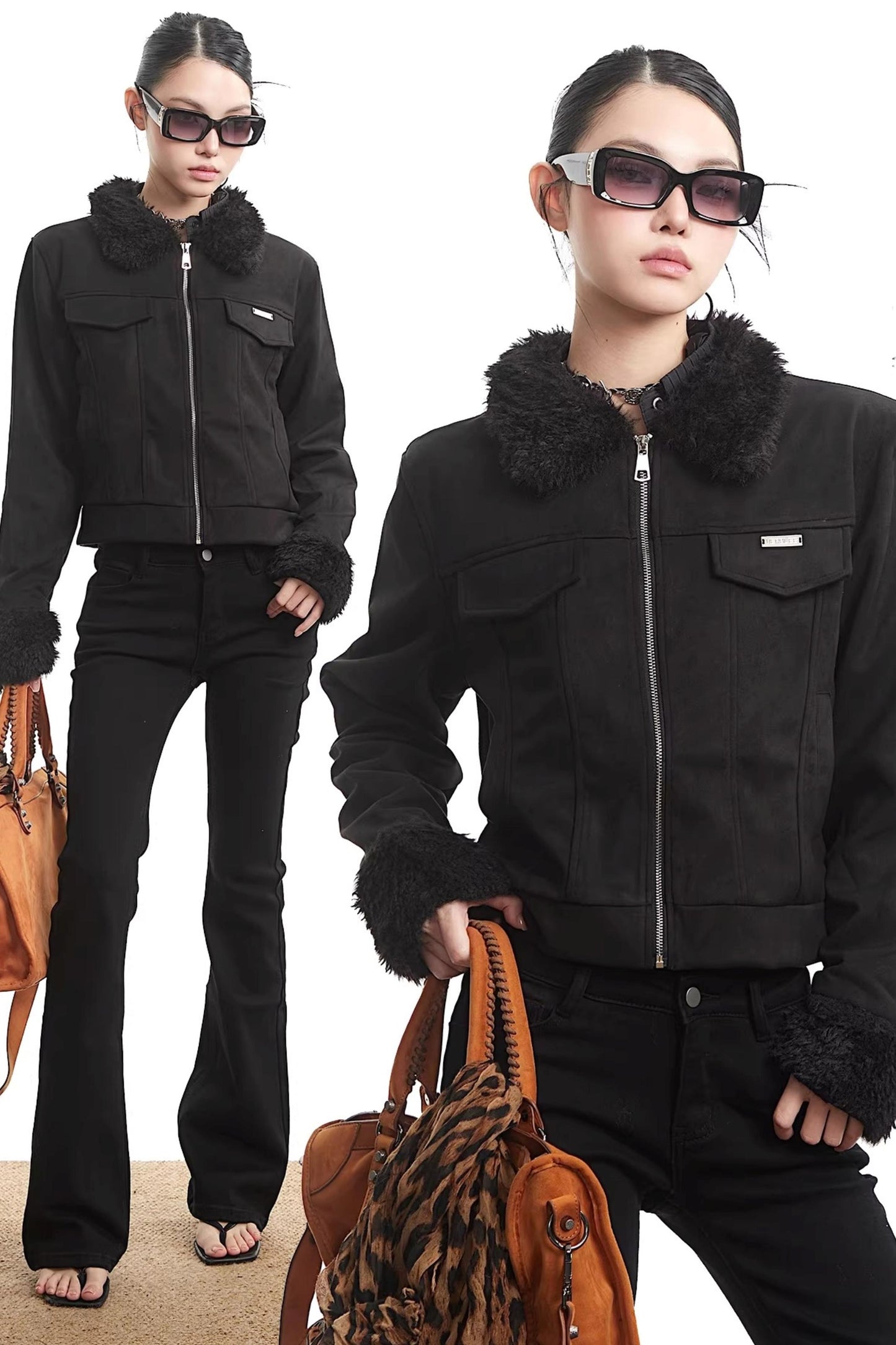 Autumn Black Elegant Jacket