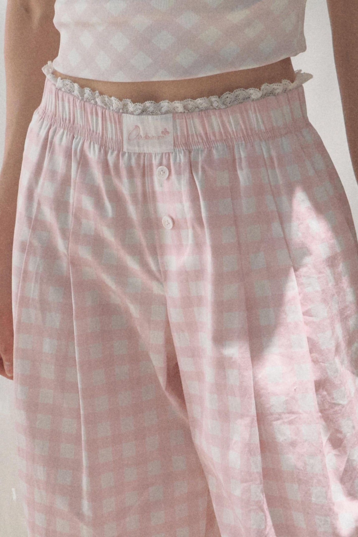 Wide-Leg Tencel Hemp Pants Set-Up