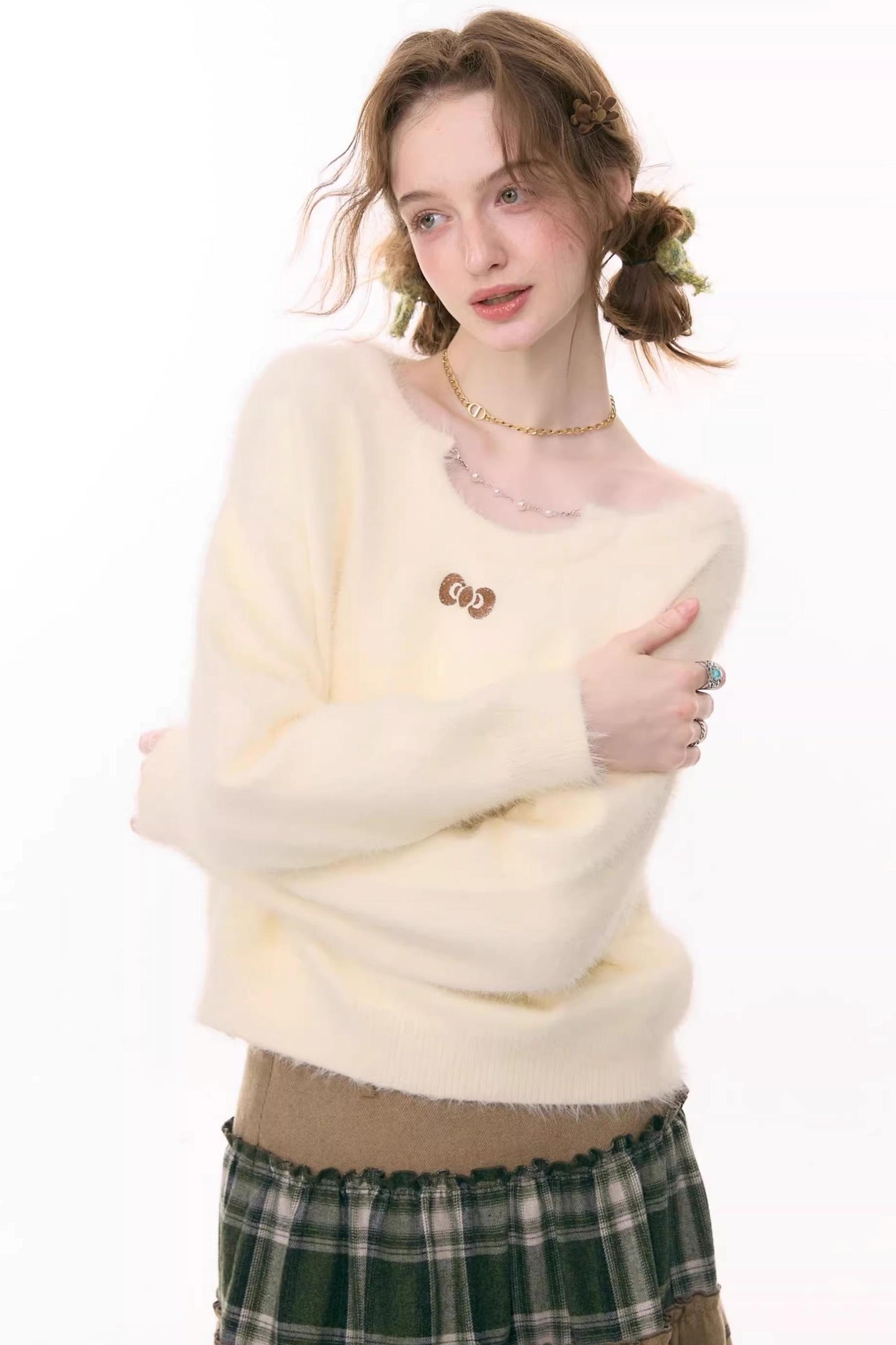 Soft Cloud Bow Sweater