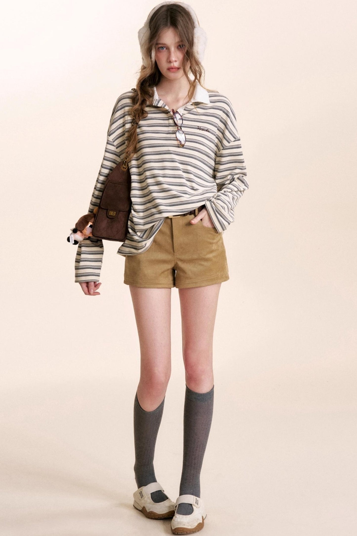 Retro Color-Blocked Polo T-Shirt