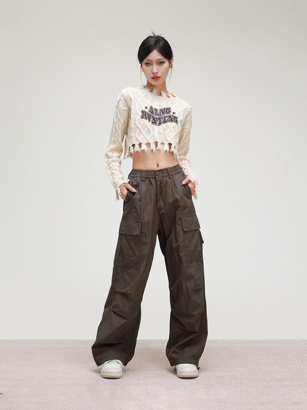 Maillard Straight-leg Loose Casual Pants