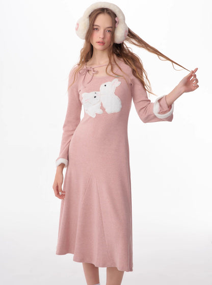 american vintage bunny thin dress