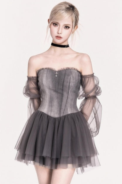 Velvet Waist Slimming Exquisite Dress