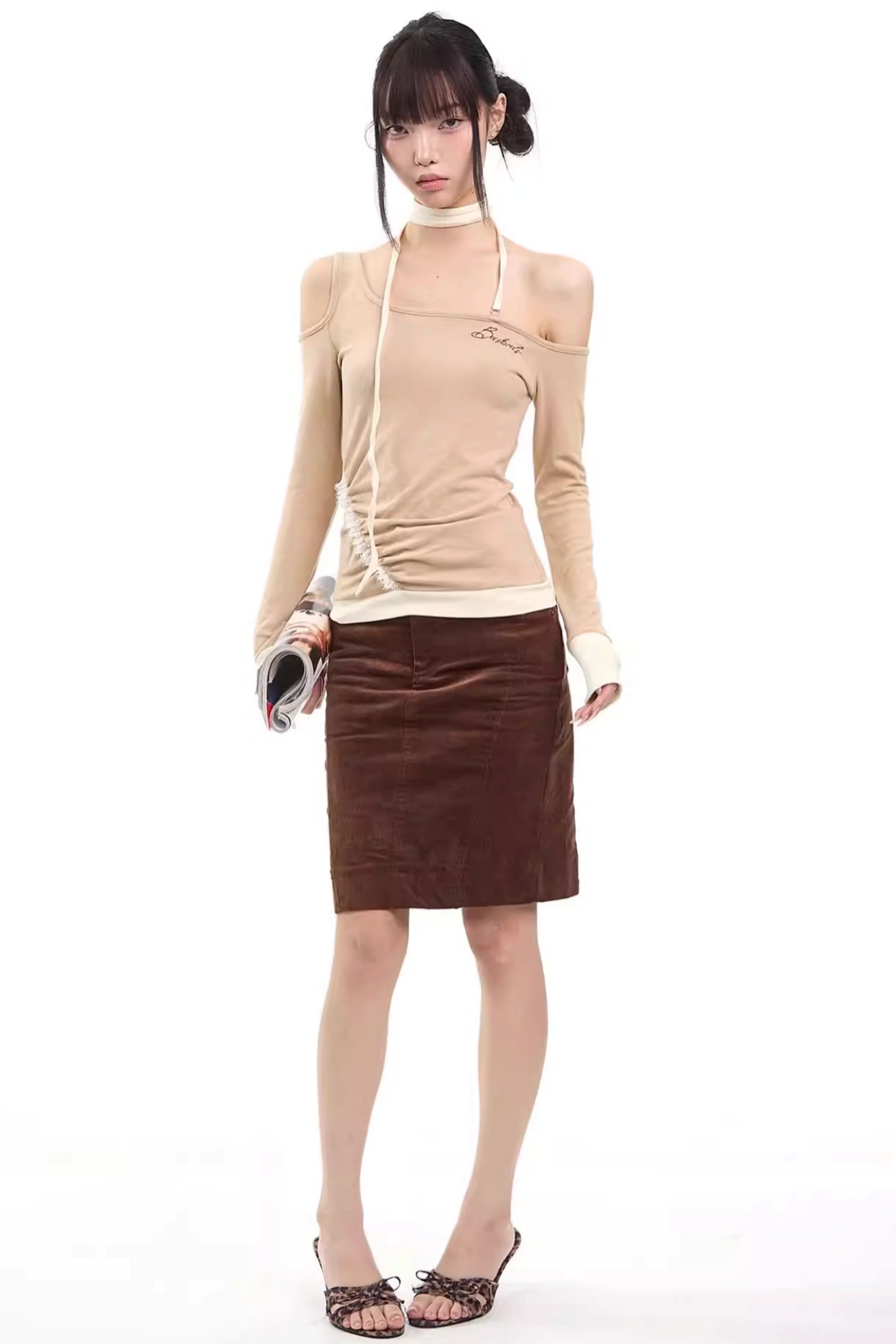 Irregular Asymmetrical Halter Top