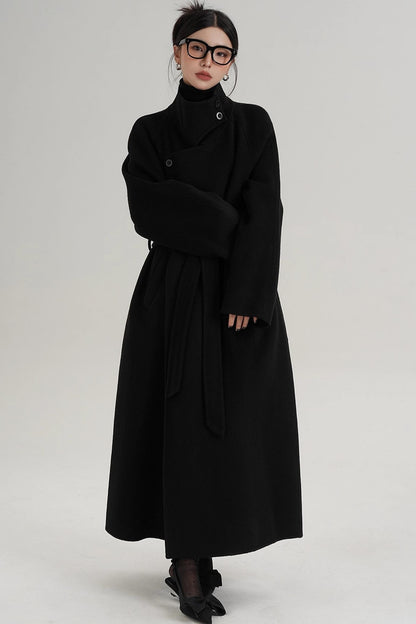 High Neck Wool Coat