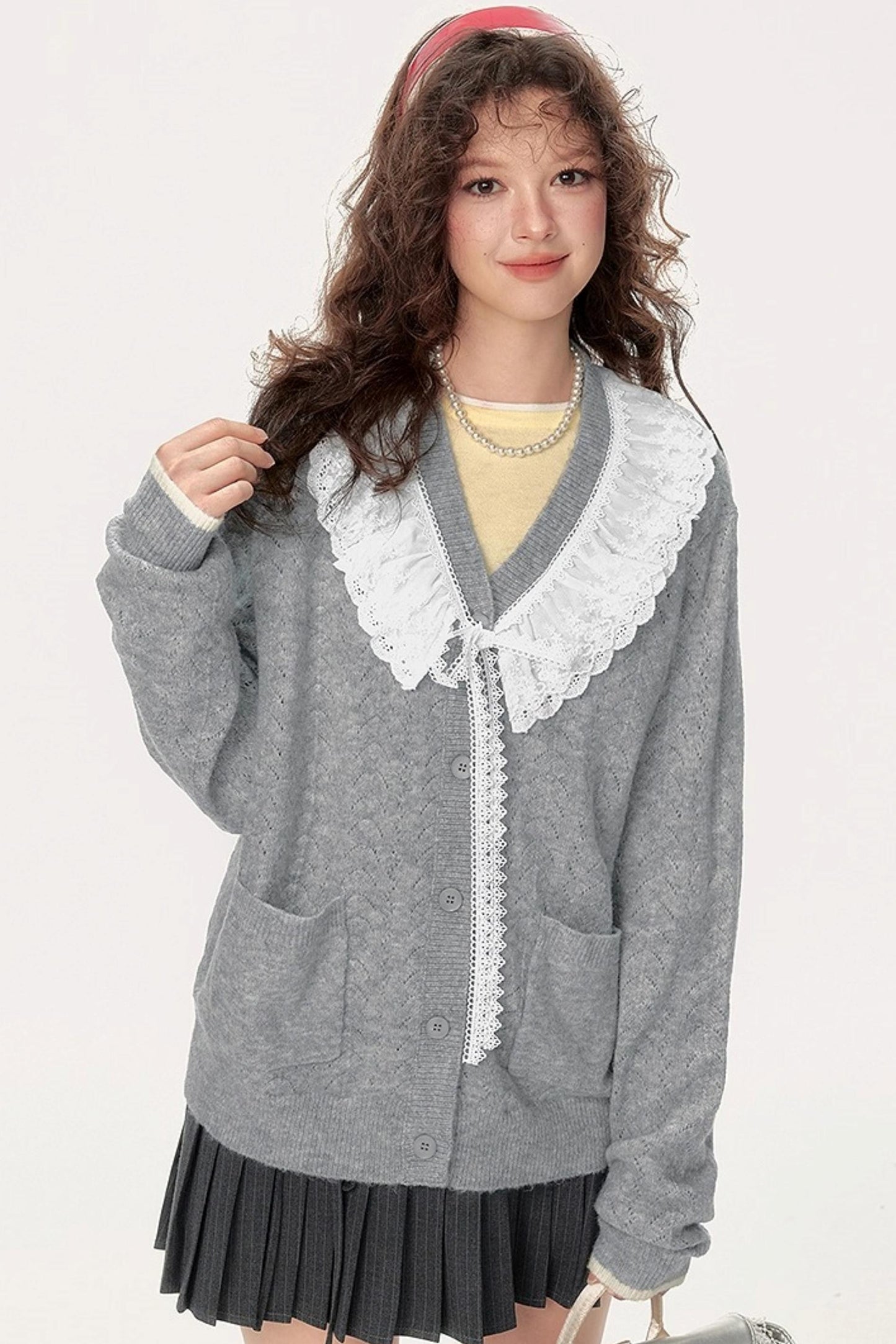 Deluxe V-Neck Knit Cardigan