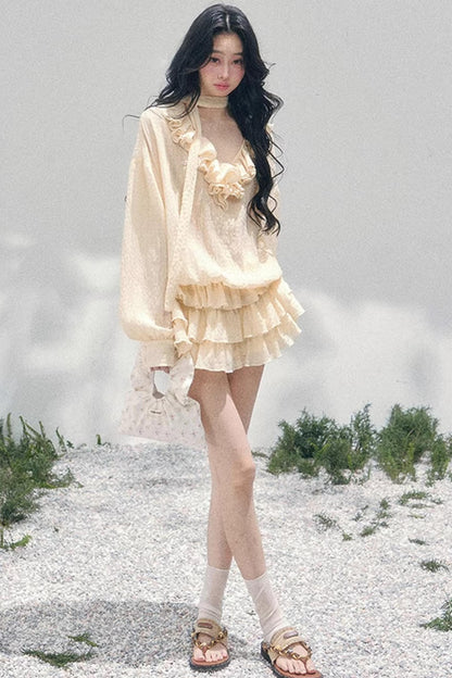 Evening Breeze French Dress Set