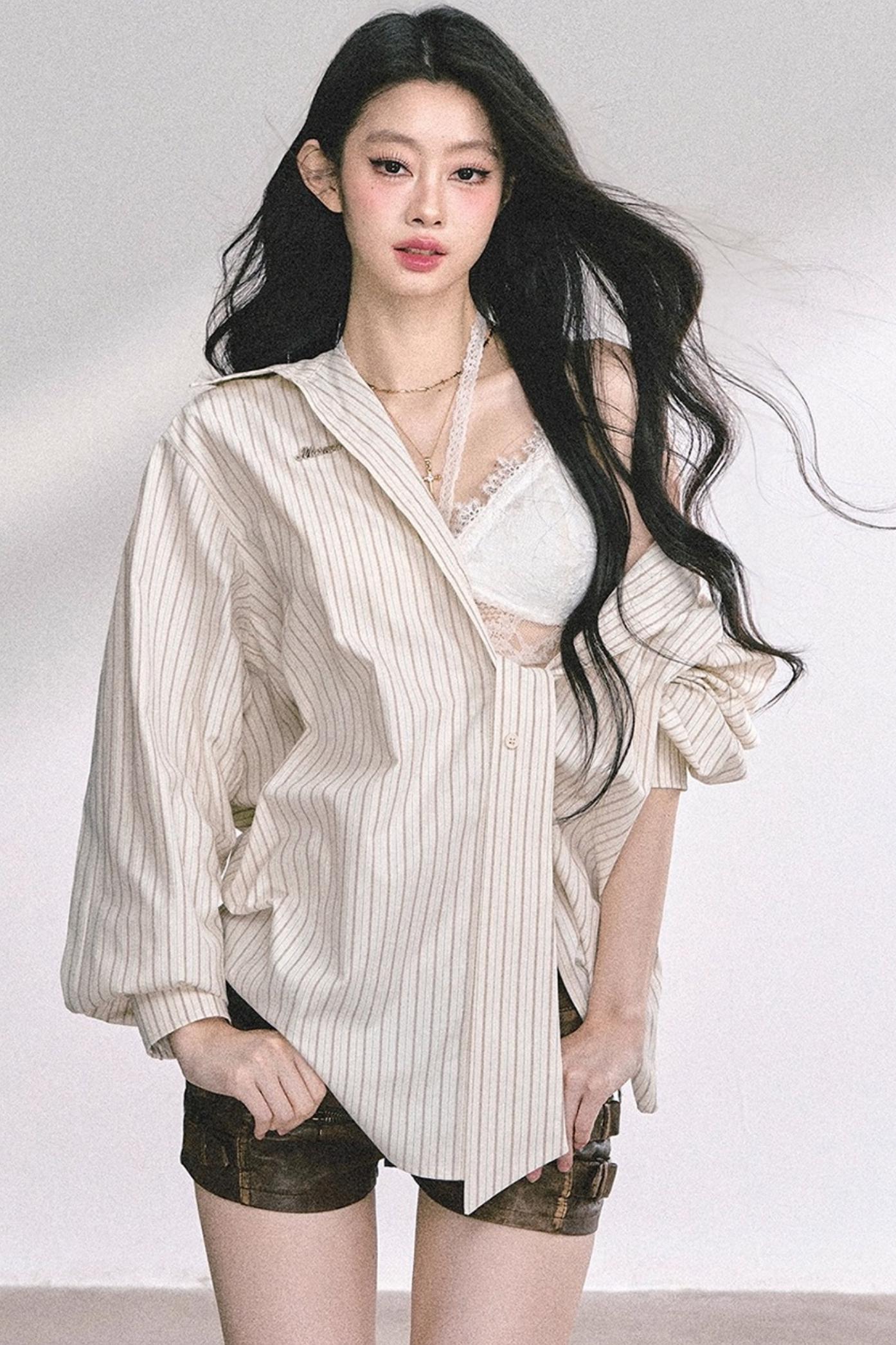 French Stripe Sunscreen Shirt