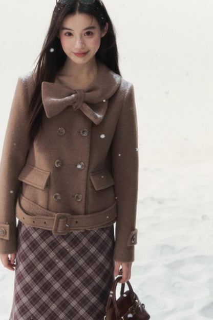 Vintage Double-Breasted Winter Coat