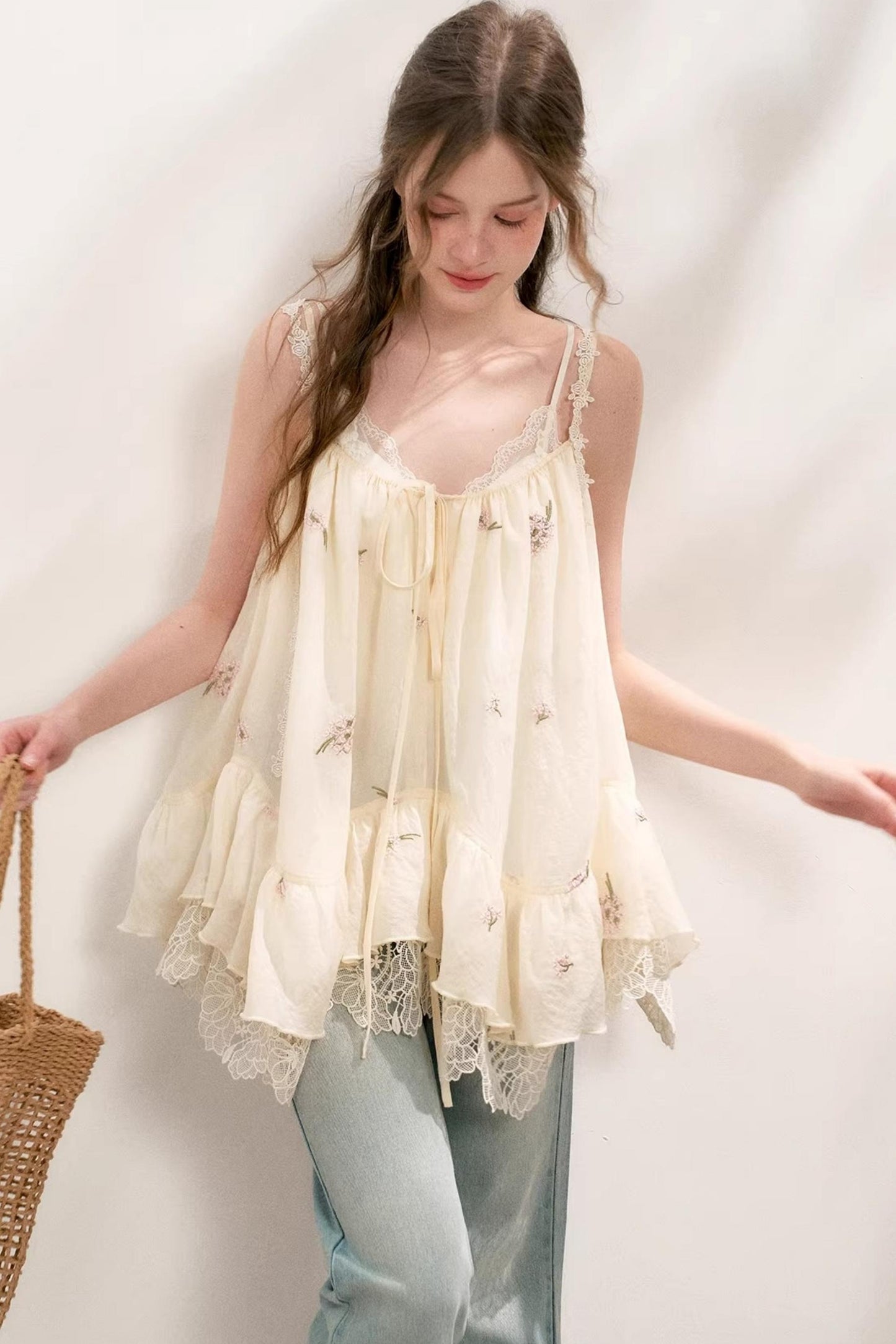 Silk Summer Camisole Set-Up