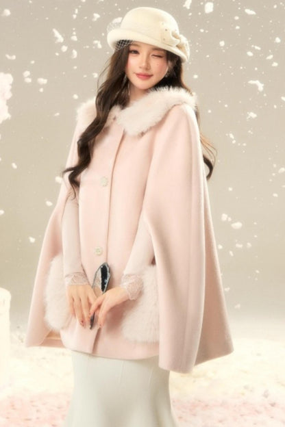 Elegant Woolen Princess Coat
