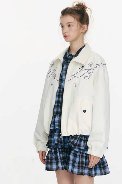 Dynamic Trajectory Embroidered Jacket