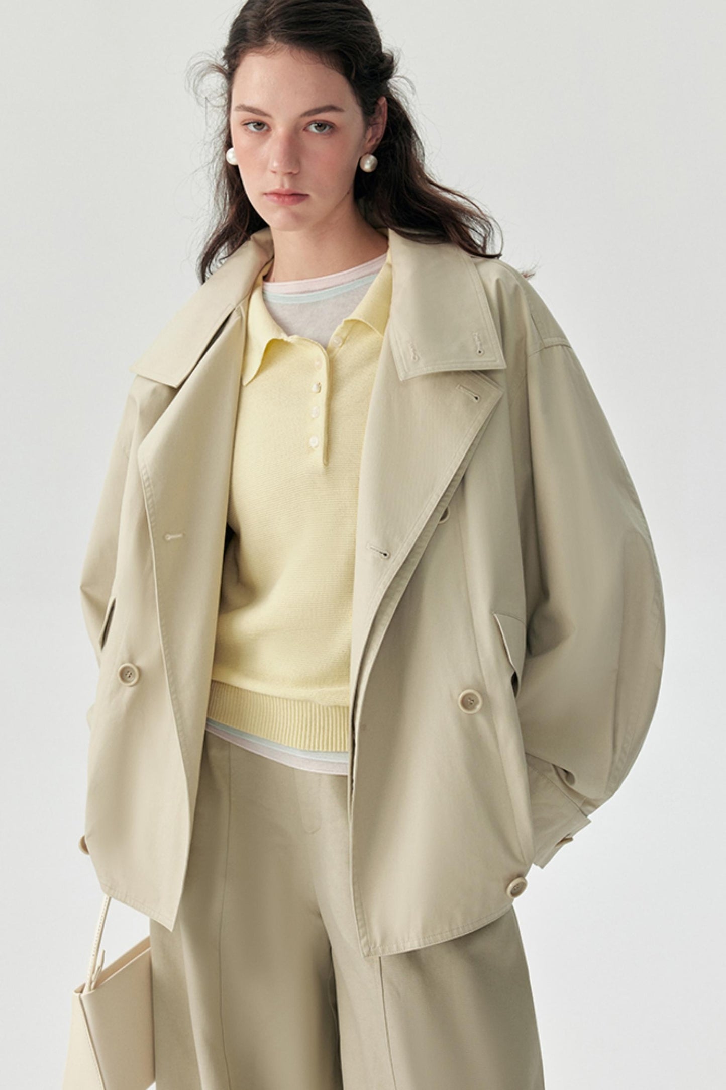 Paris Dream Silhouette Cotton Trench Coat