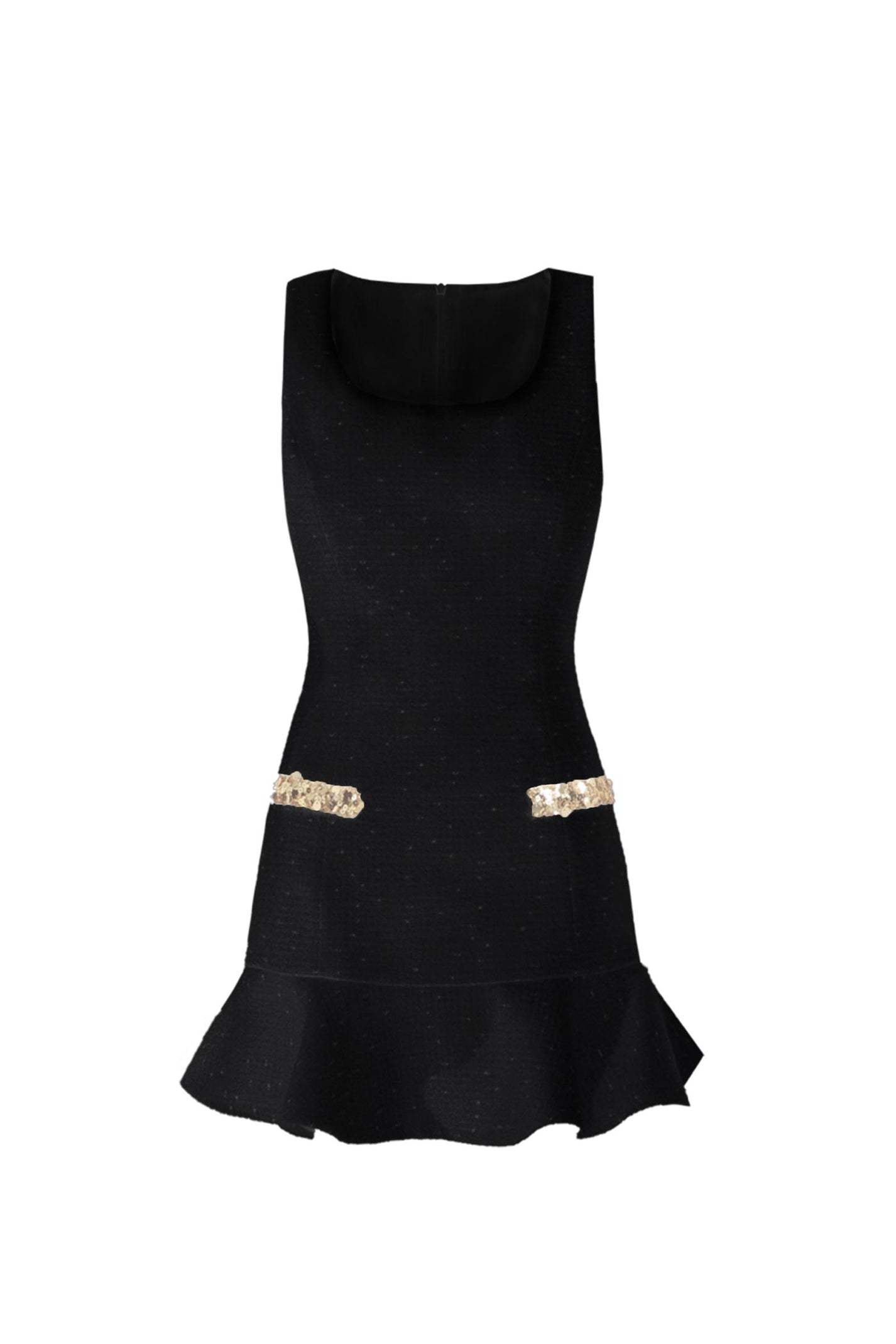 Sparkling Black Skirt Suit