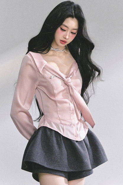 French Waist Slimming Sweet Top