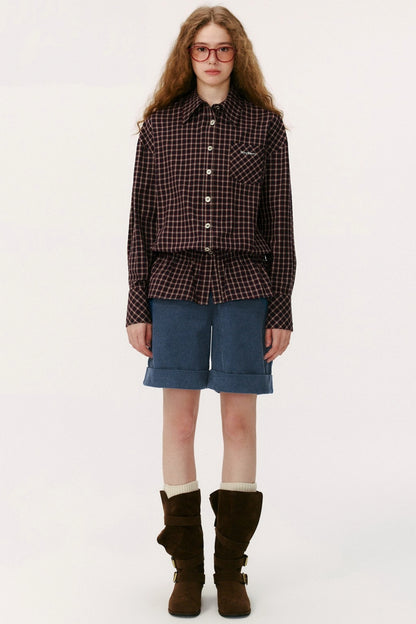 Elasticated Waist Cotton Shirt