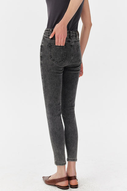 High-Waist Smoke Gray Pants