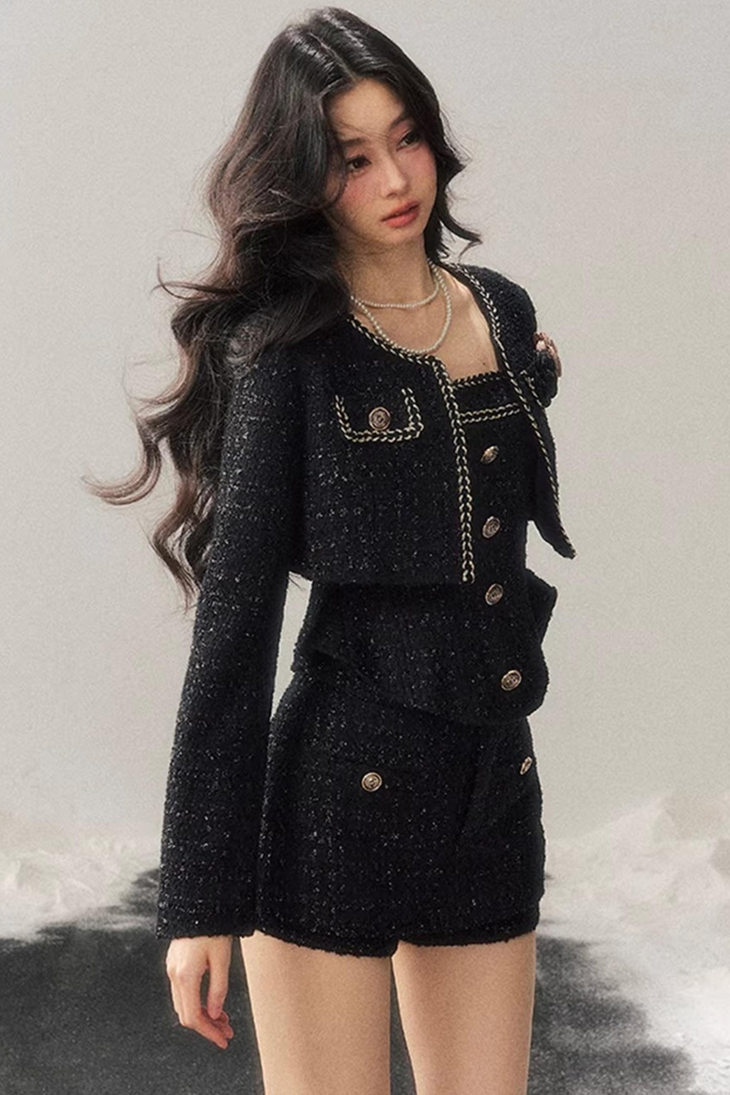 Chanel Wool Coat Skirt Set-Up