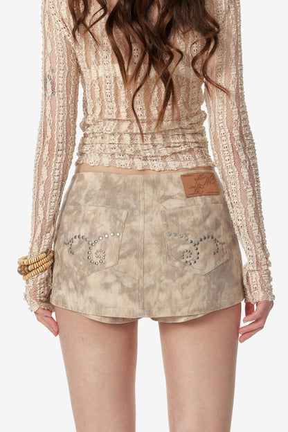 Spring Corduroy Wrap Skirt