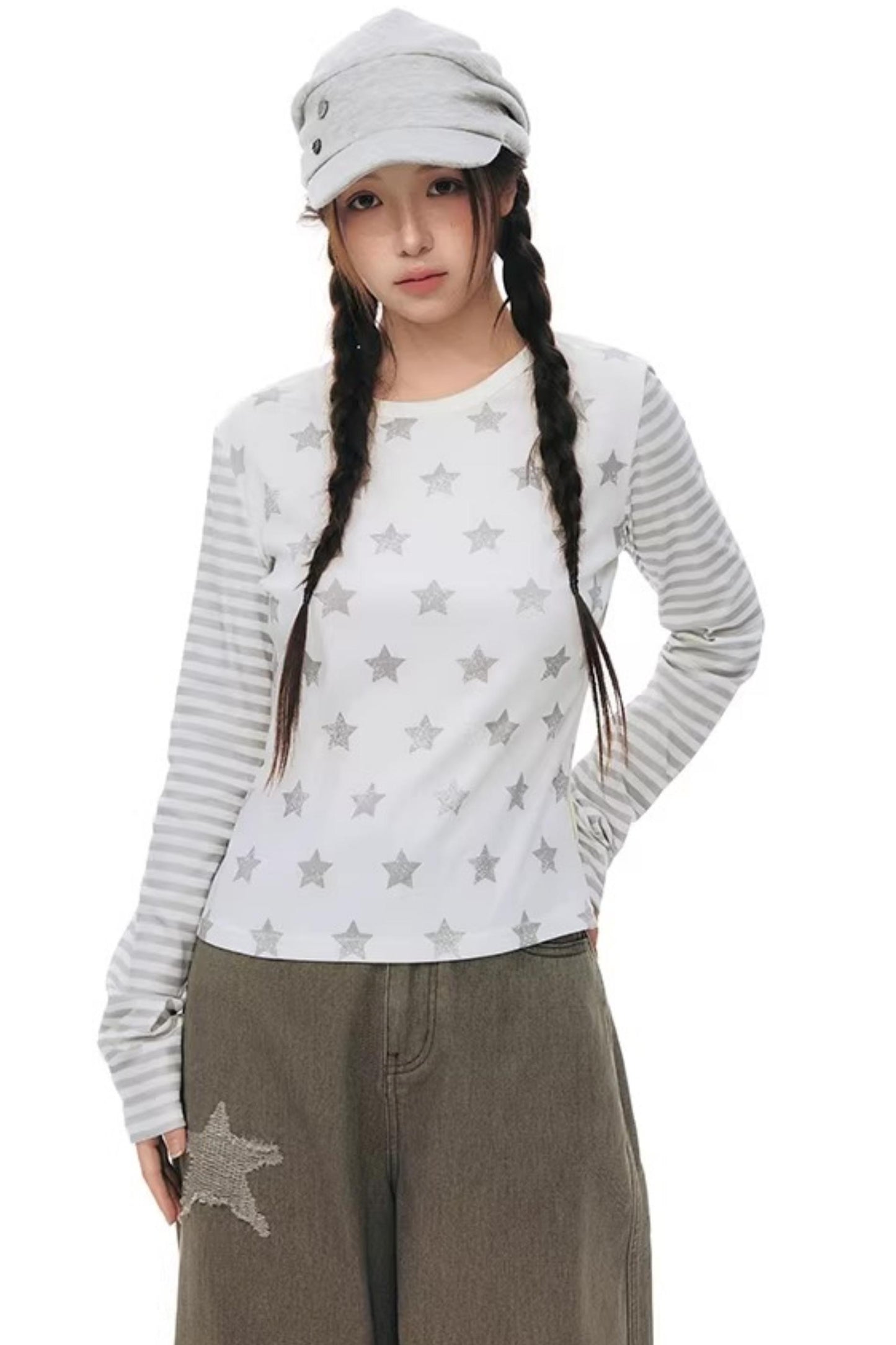 Star Stripe Slim Fit Top