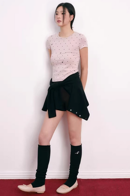 Polka Dot Lyocell Blouse