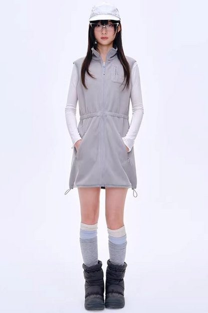 High-Gloss Two-Tone Slouch Socks