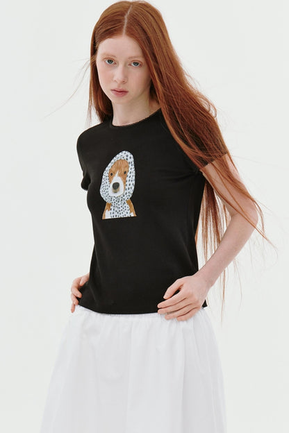 Polka Dot Puppy Tee