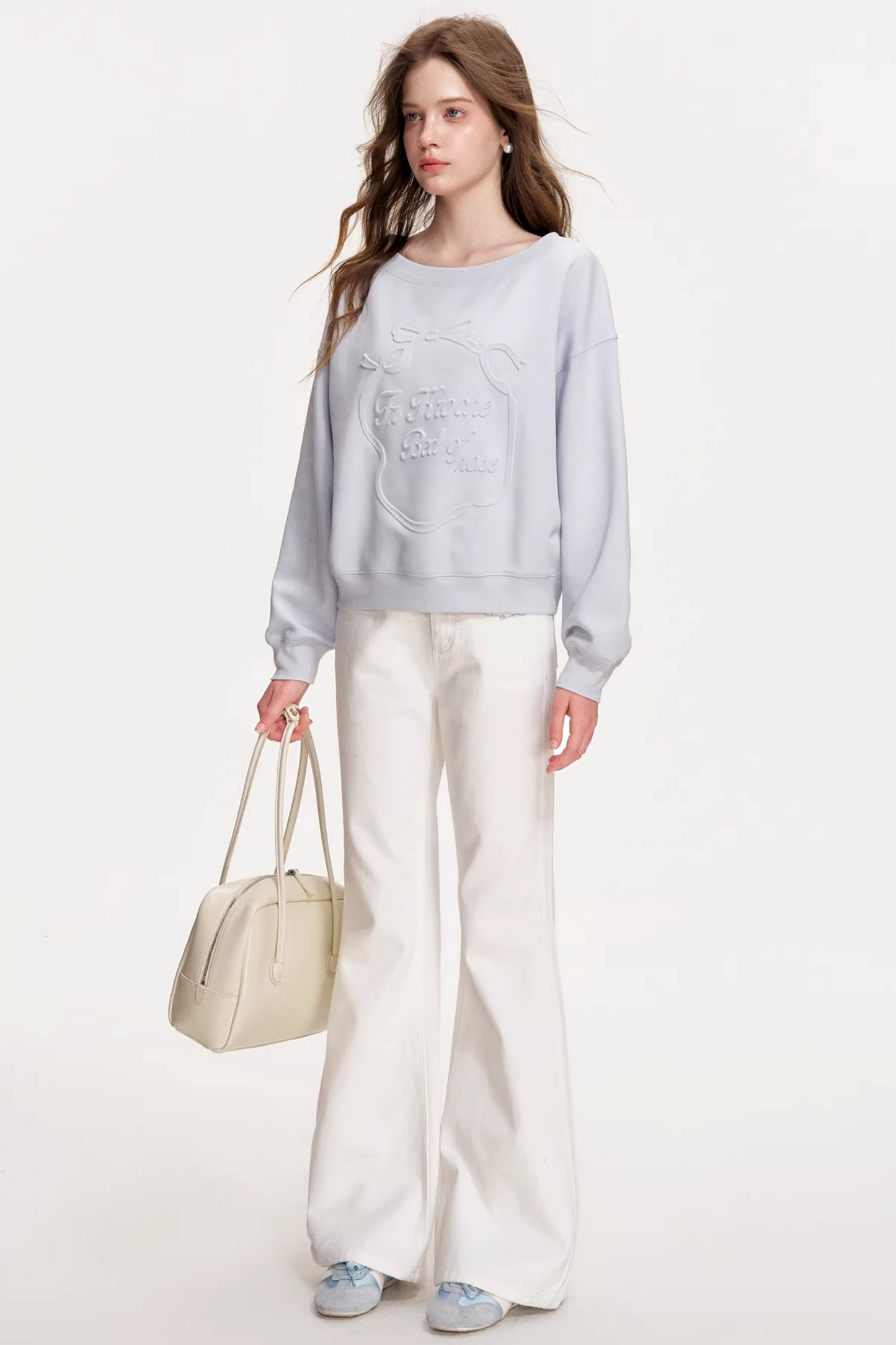 Romantic French Flared Denim Pants