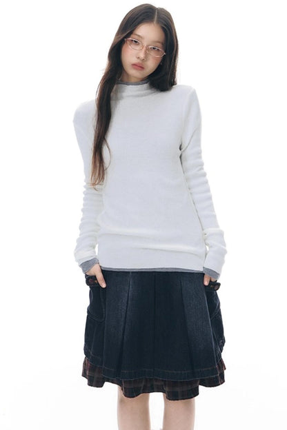 Solid Color Knitted Top