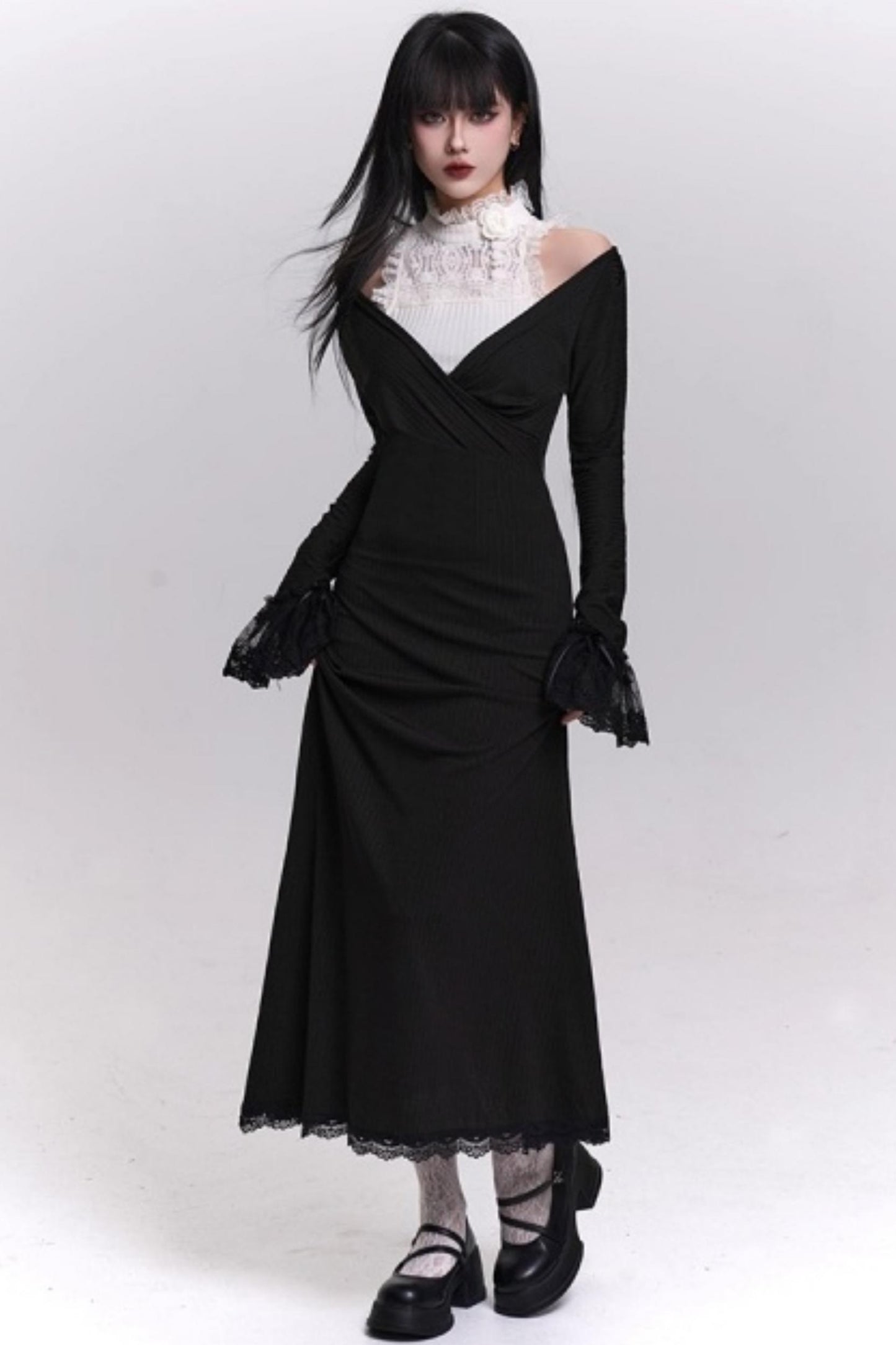 Elegant Autumn Banquet Dress