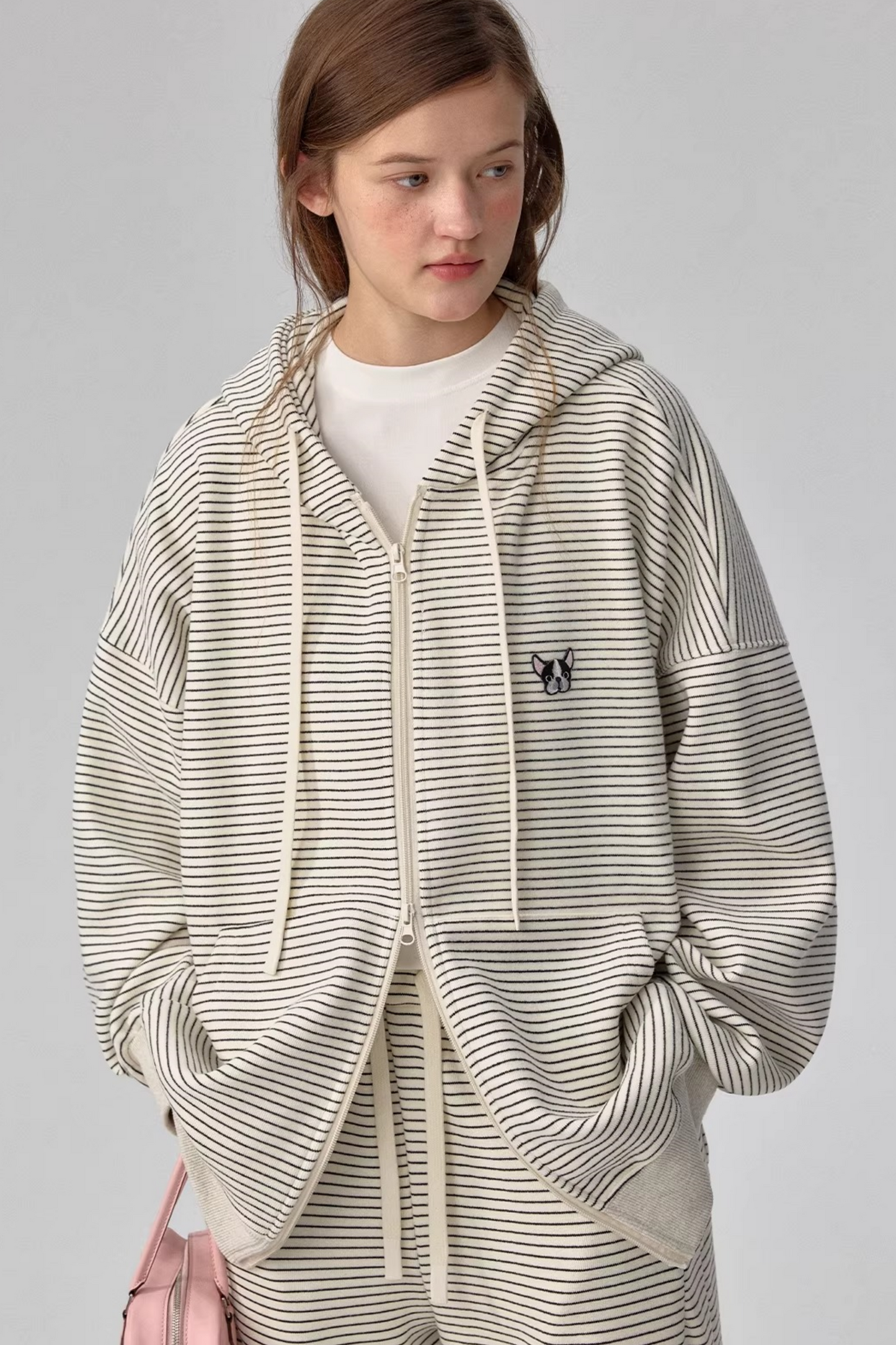 Off-White Striped Hooded Jacket Set-Up