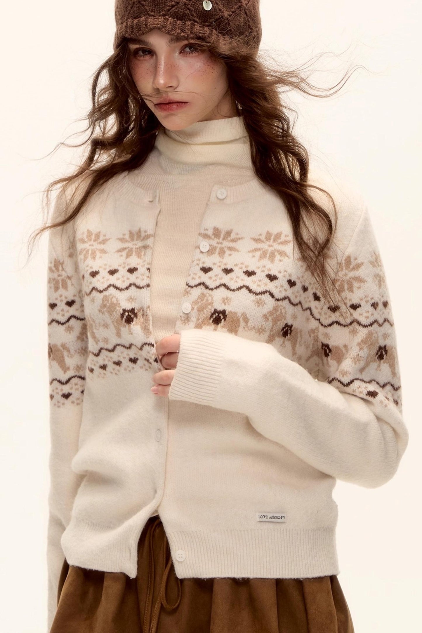 Wool-Blend Turtleneck Top