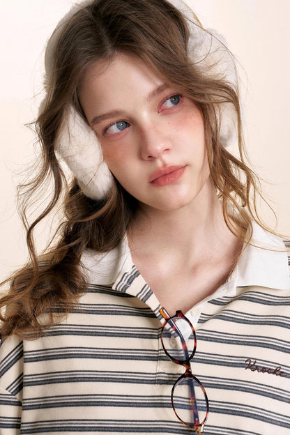 Retro Color-Blocked Polo T-Shirt