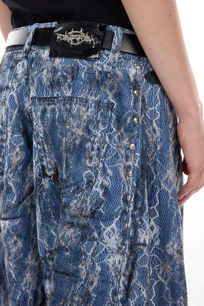 Electric Moon Denim Shorts