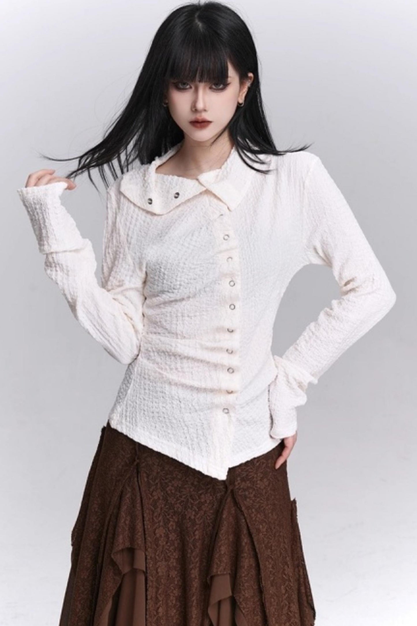 Ghostly Irregular Autumn Shirt