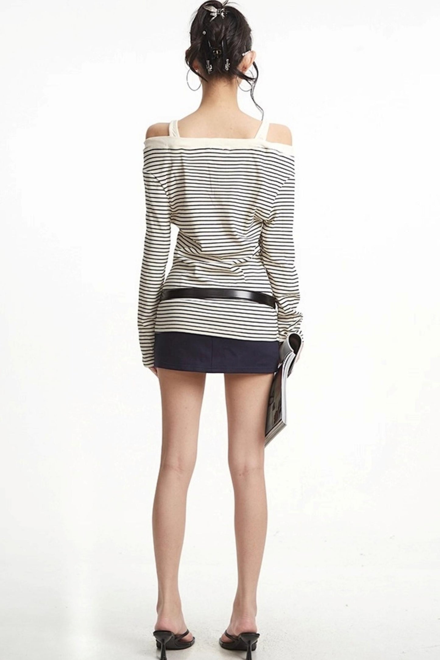 Embroidered Letter Sleeve Top