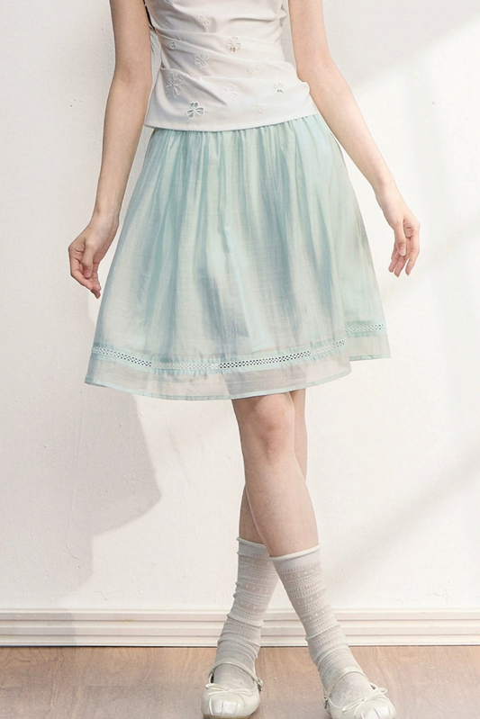 Strawberry Bow A-Line Skirt