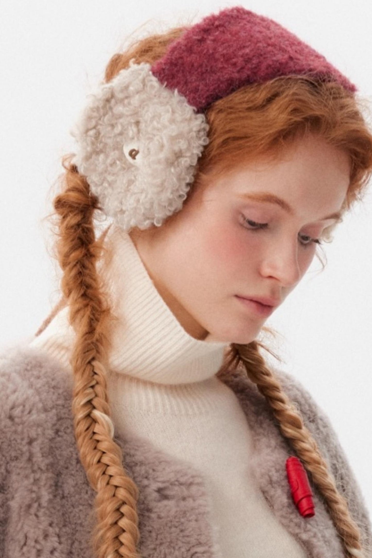 Winter Wool Lace-Up Earmuffs