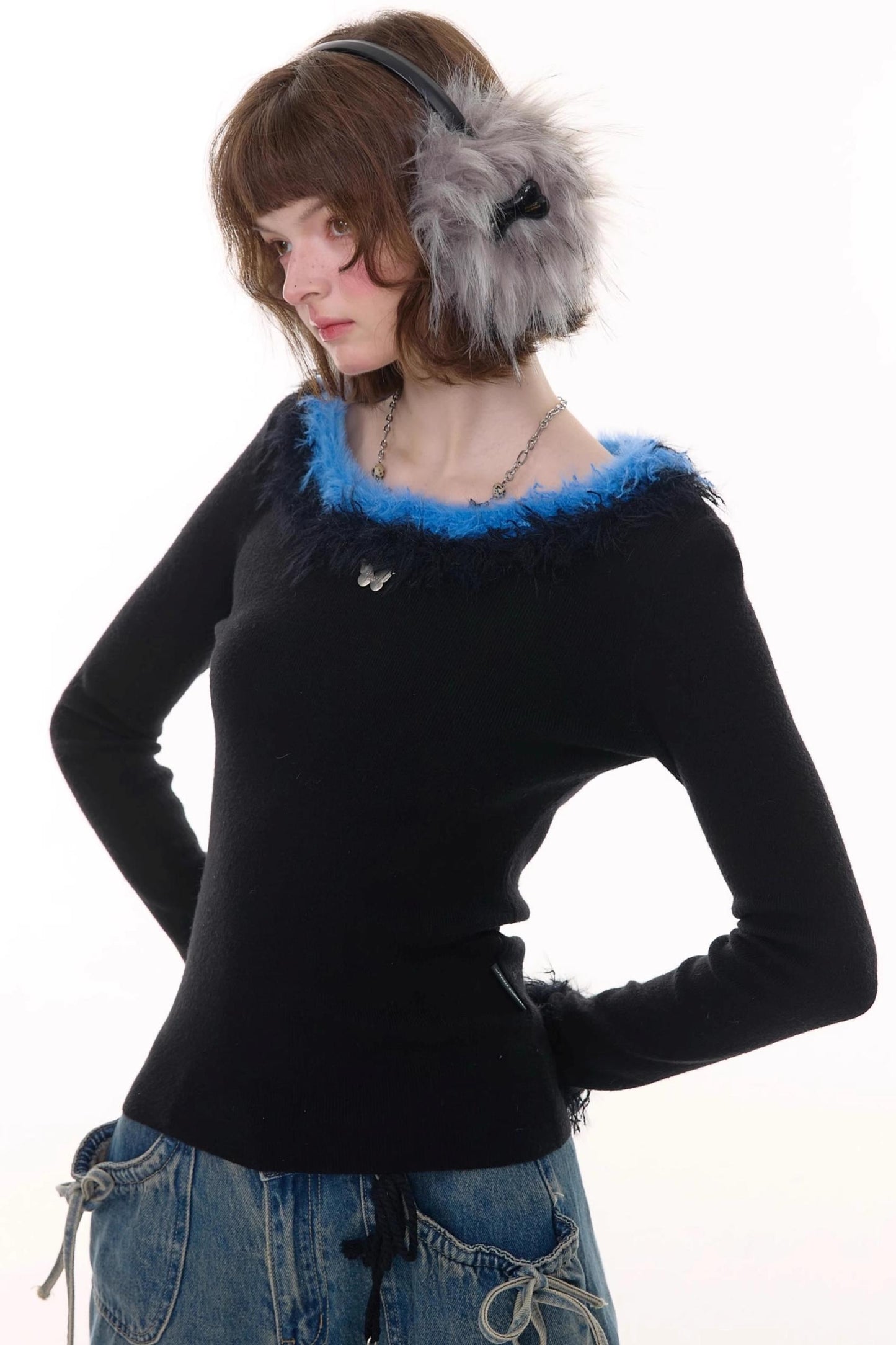 American Retro Knitted Sweater