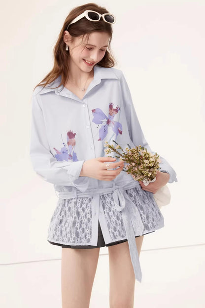 Bamboo Floral Lace Shirt