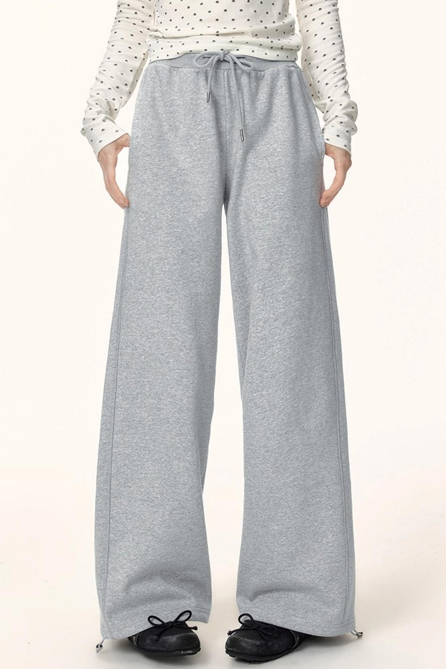 Visible Seam Drawstring Pants