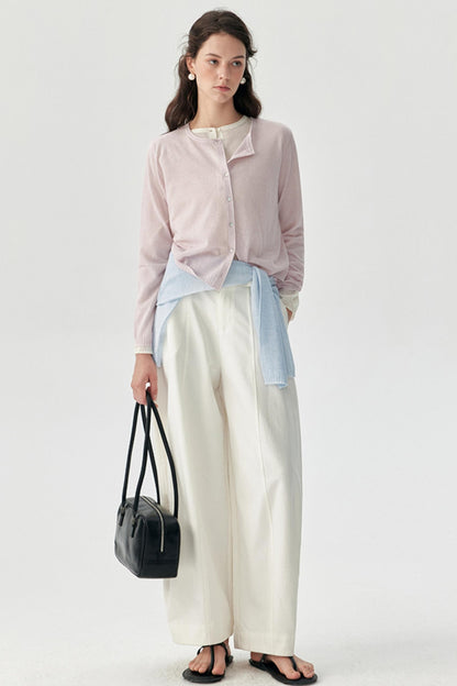 Mist Haze Silk Cardigan