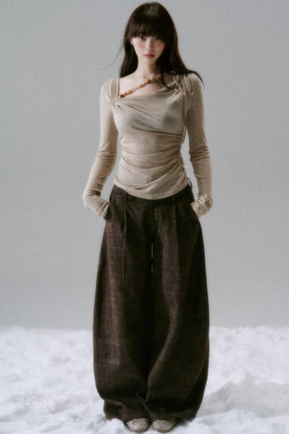 Lyocell Wool Beaded T-Shirt